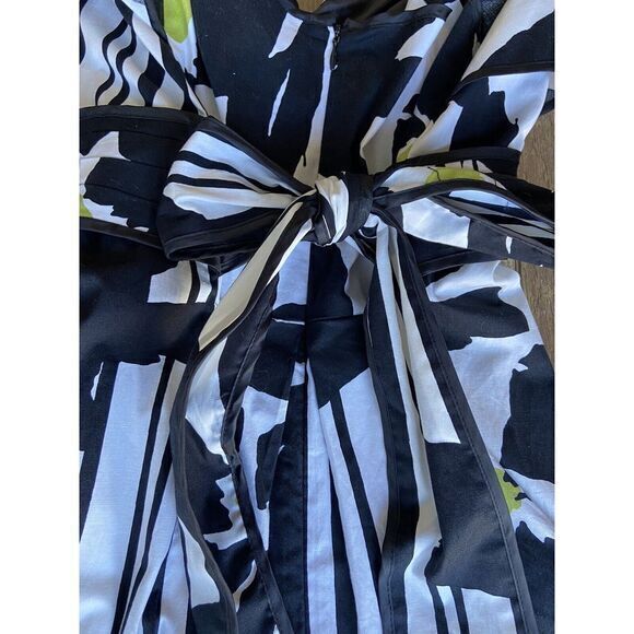 Hailey Morgan Dress Womens 12 Navy White Floral Aline Casual Summer Casual - Picture 6 of 8